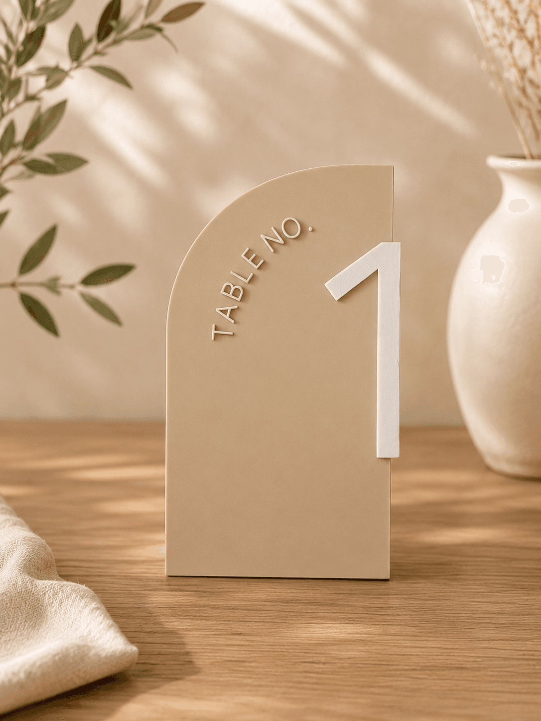 3D-Printed Table Number Sign