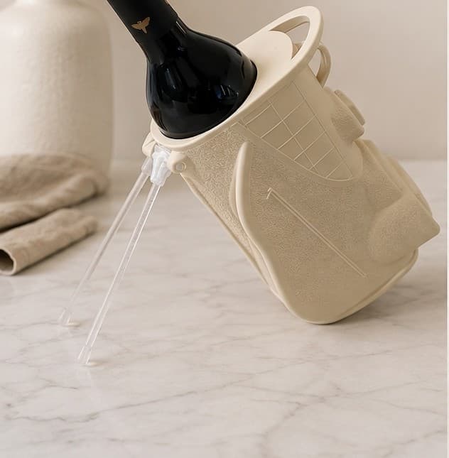 3D-Printed Wine Bottle Golf Bag Holder