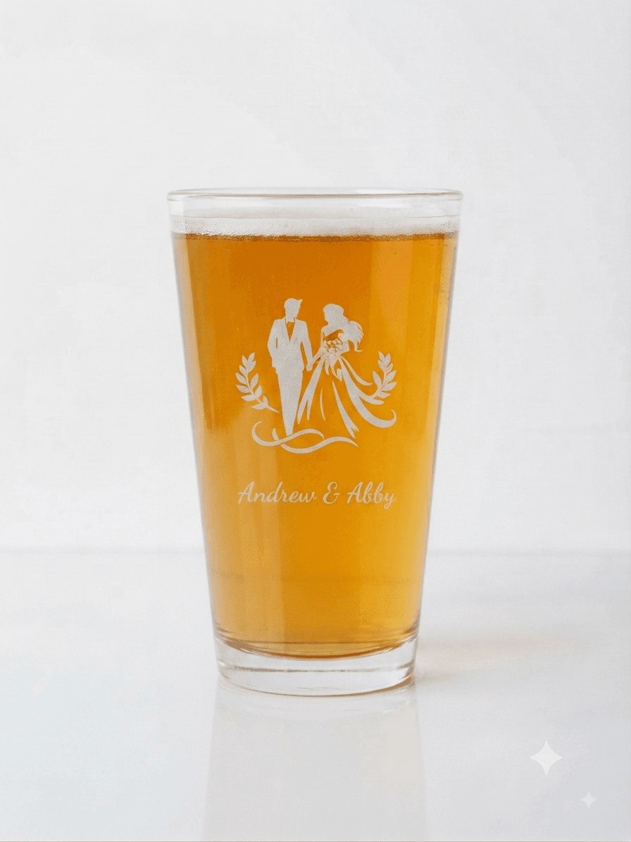 Custom Engraved Beer Glass