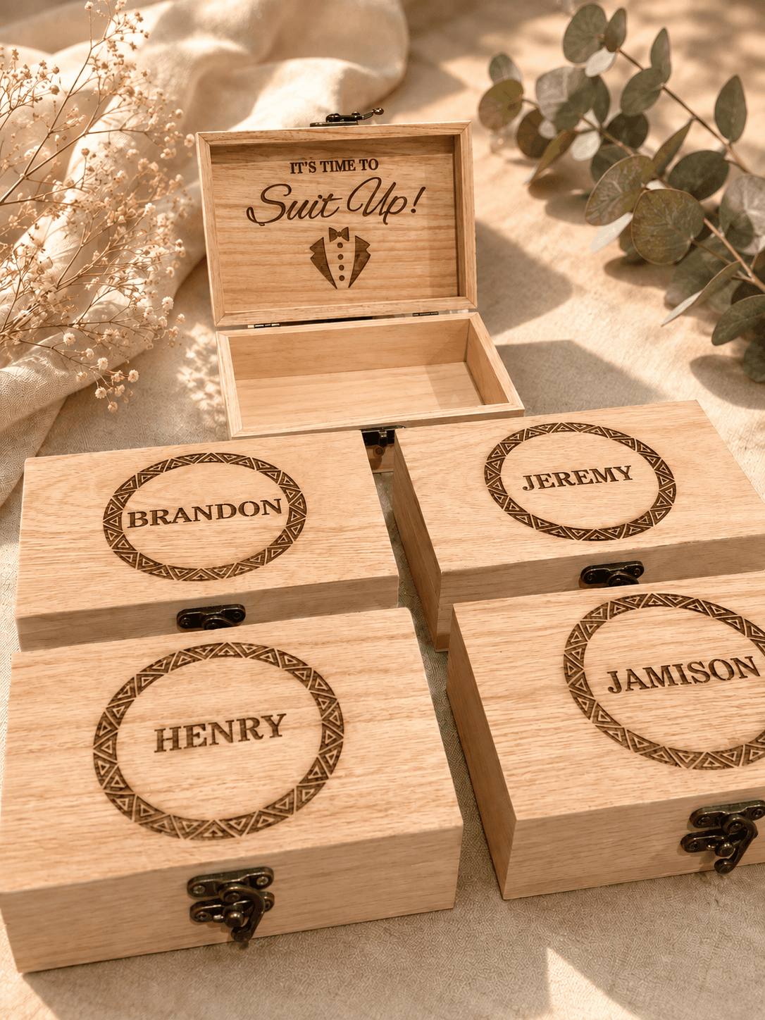 Custom Engraved Wooden Box